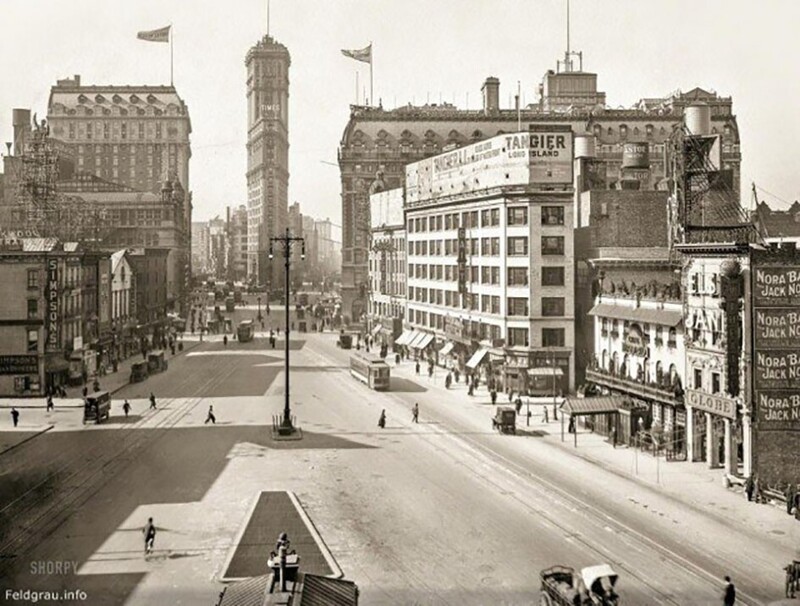 Таймс-сквер, Нью-Йорк, 1911 г.