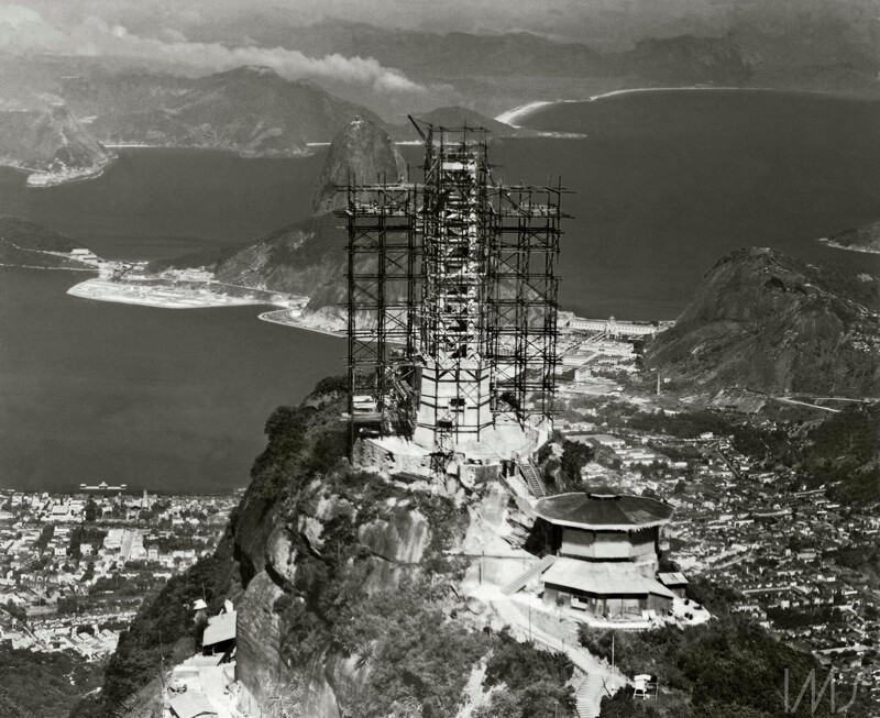 Статуя Христа-Искупителя в стадии строительства, Рио-де-Жанейро, Бразилия 1931 год