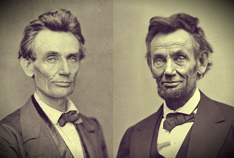 11. Авраам Линкольн 20 мая 1860 г. (за 10 месяцев до инаугурации) и 5 февраля 1865 г. (за пару месяцев до окончания Гражданской войны)
