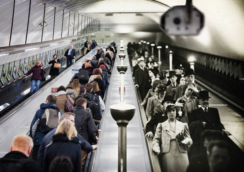 39. Лондонское метро около ста лет назад и сейчас