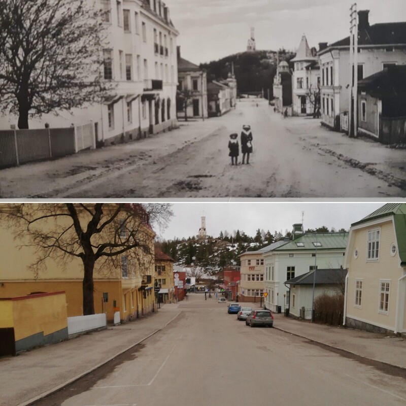 26. Шведский город Седерхамн в 1920 году и сто лет спустя