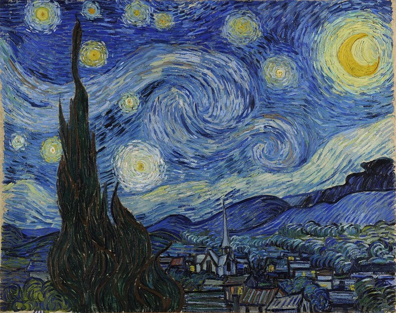 10. Некоторые из лучших работ Ван Гога были созданы в лечебнице для душевнобольных