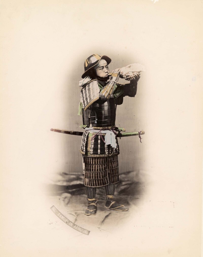 Самурай в доспехах, 1867 г.
