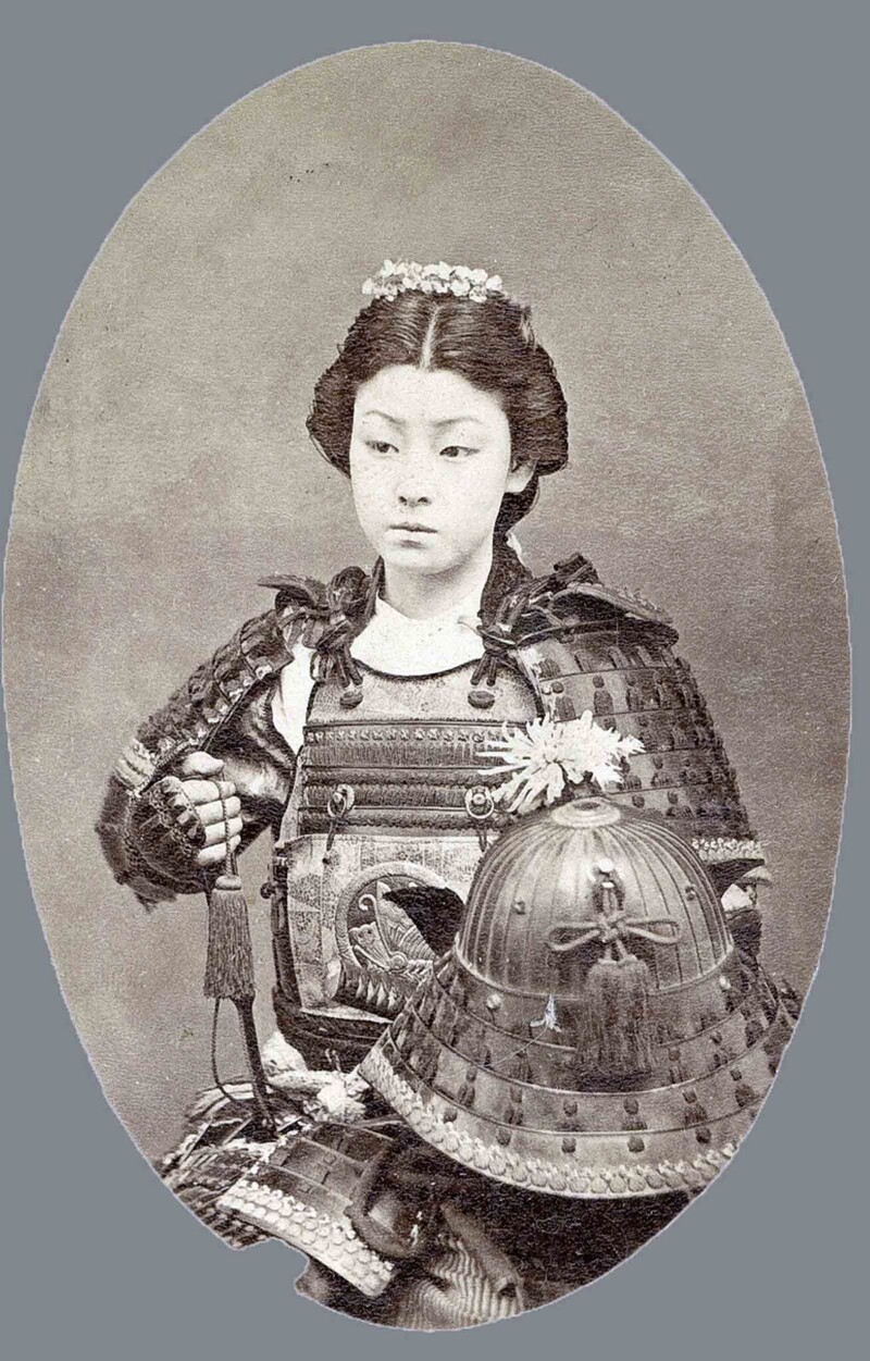 Женщина-самурай, 1860 г. 