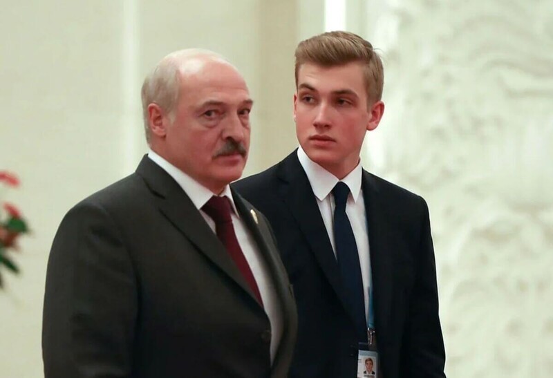 Николай Лукашенко с отцом