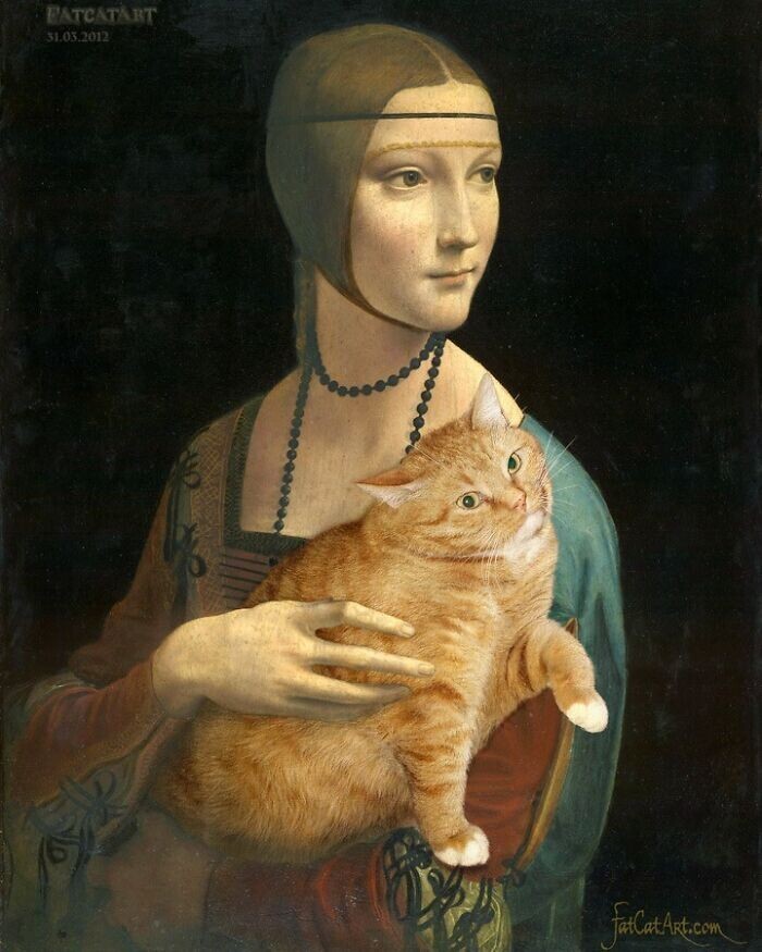 Заратустра - кот, который побывал на шедеврах мирового искусства