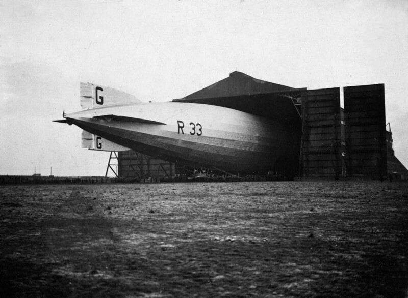 Как выглядел британский дирижабль класса R33, фотографии 1919-1925 гг
