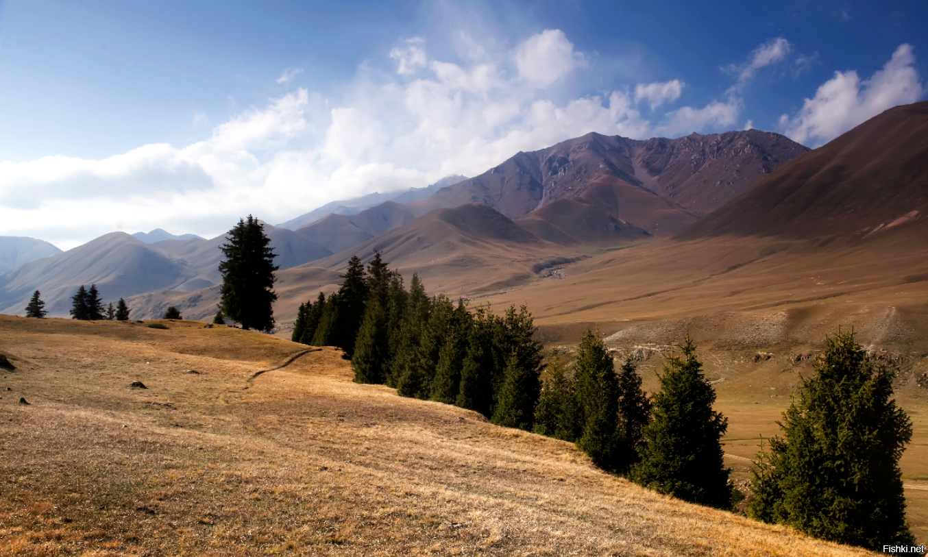 Вид на горы Киргизия