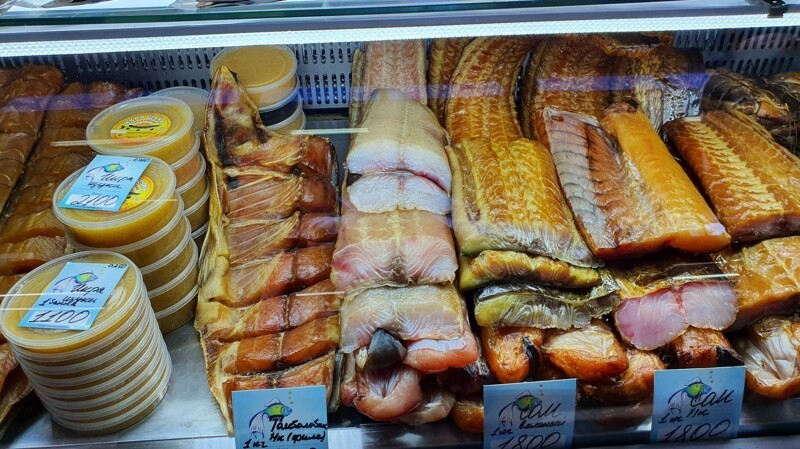 Рыбный рынок в Астрахани