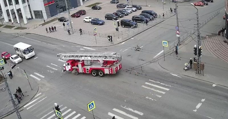 Авария дня. Столкновение с пожарной машиной в Петрозаводске
