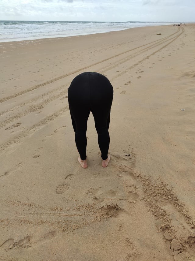 Просто ноги вышли на пляж