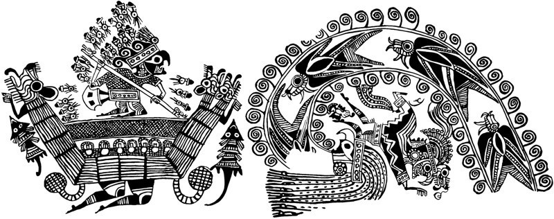 Между мирами: символика сцены добычи раковин в искусстве индейцев Андского региона