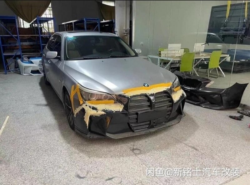 Китайские мастера приводят BMW 5-серии в кузове E60 в соответствие с новым баварским стилем!
