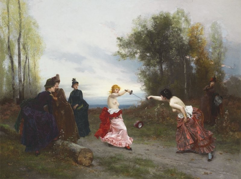 Эмиль-Антуан Байяр, «Дуэль», 1884 г.