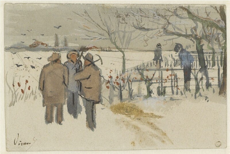Шахтеры зимой, 1882 г.