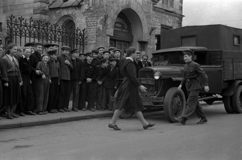 1956. Москва. Школа юных автомобилистов