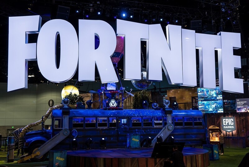 Стенд Fortnite на выставке Electronic Entertainment Expo 2018