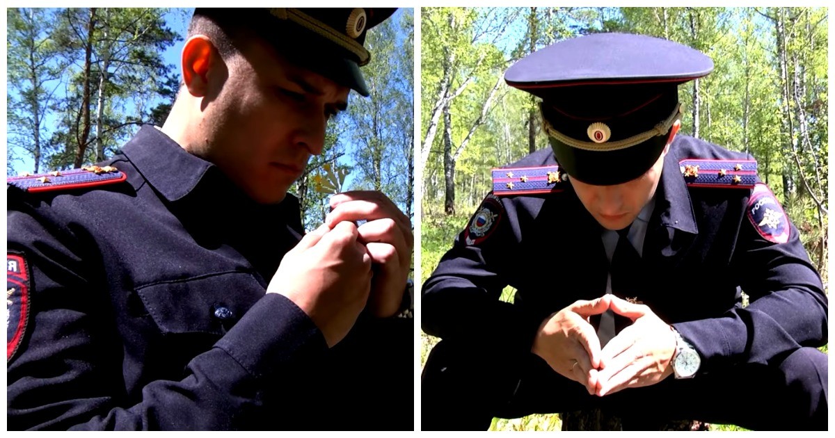 Красноярское МВД выпустило странное видео с грустным участковым в лесу