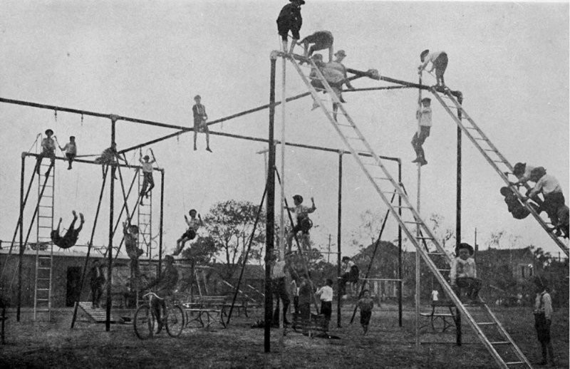 Опасные детские площадки 1900-х годов