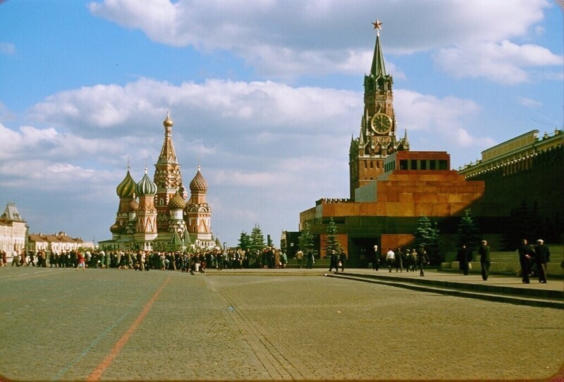 Москва 1950-ых на цветных фотографиях