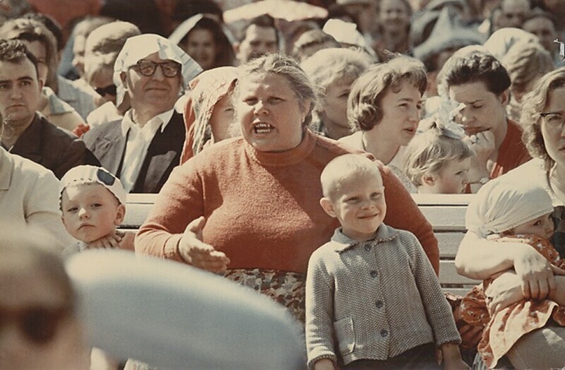 Москва 1950-ых на цветных фотографиях