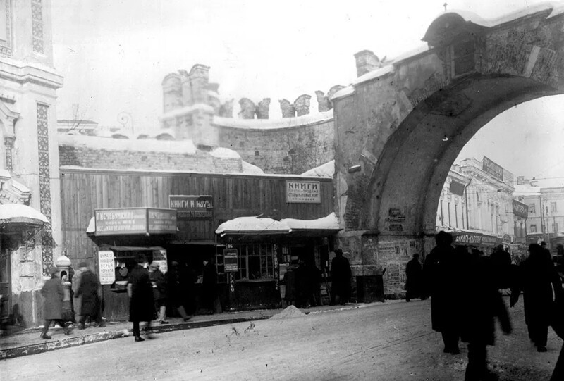 Рынок у Китайгородской стены, 1920‑е годы.