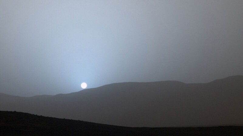 Вот как выглядит закат на Марсе