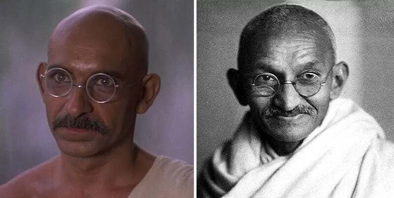 Бен Кингсли в роли Махатмы Ганди, «Ганди».