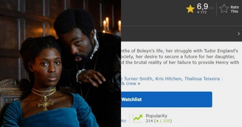 Обнулили, накрутили: киносайт IMDb исправил рейтинг сериала с темнокожей королевой Англии