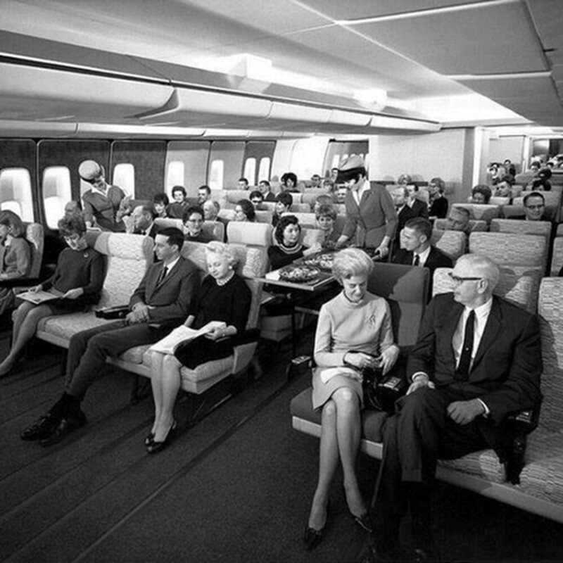 Эконом–класс компании Pan Am. Boeing–747, 1960-е