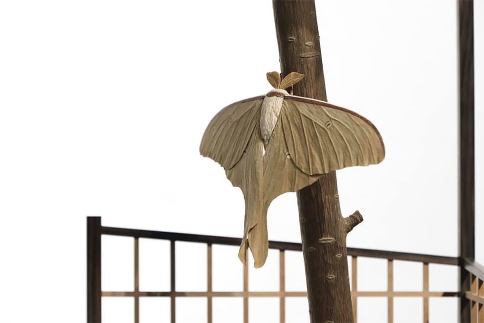 Японский художник вырезает из дерева потрясающие скульптуры, которые вас удивят