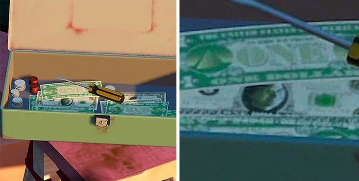 В "Истории игрушек 2" (1999) Стив Джобс нарисован на однодолларовой купюре