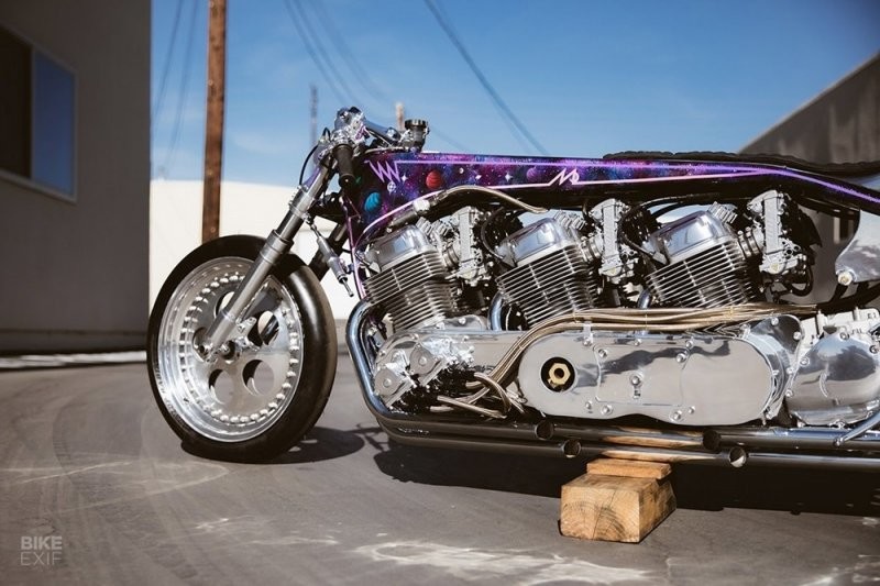 Kiyo’s Garage Galaxy — трехдвигательный мотоцикл для рекордов скорости