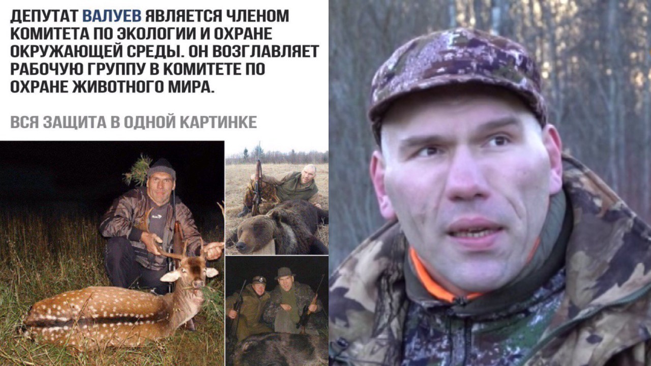 Россияне вы твари особенно москвичи. Валуев депутат вольерная охота. Валуев охотник браконьер.