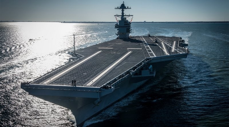 «Джеральд Р. Форд» вошел в состав ВМС США в 2017 году. Он стал первым новым авианосцем с 2009 года, когда американский флот получил, видимо, последний авианосец типа "Нимиц" USS George Bush