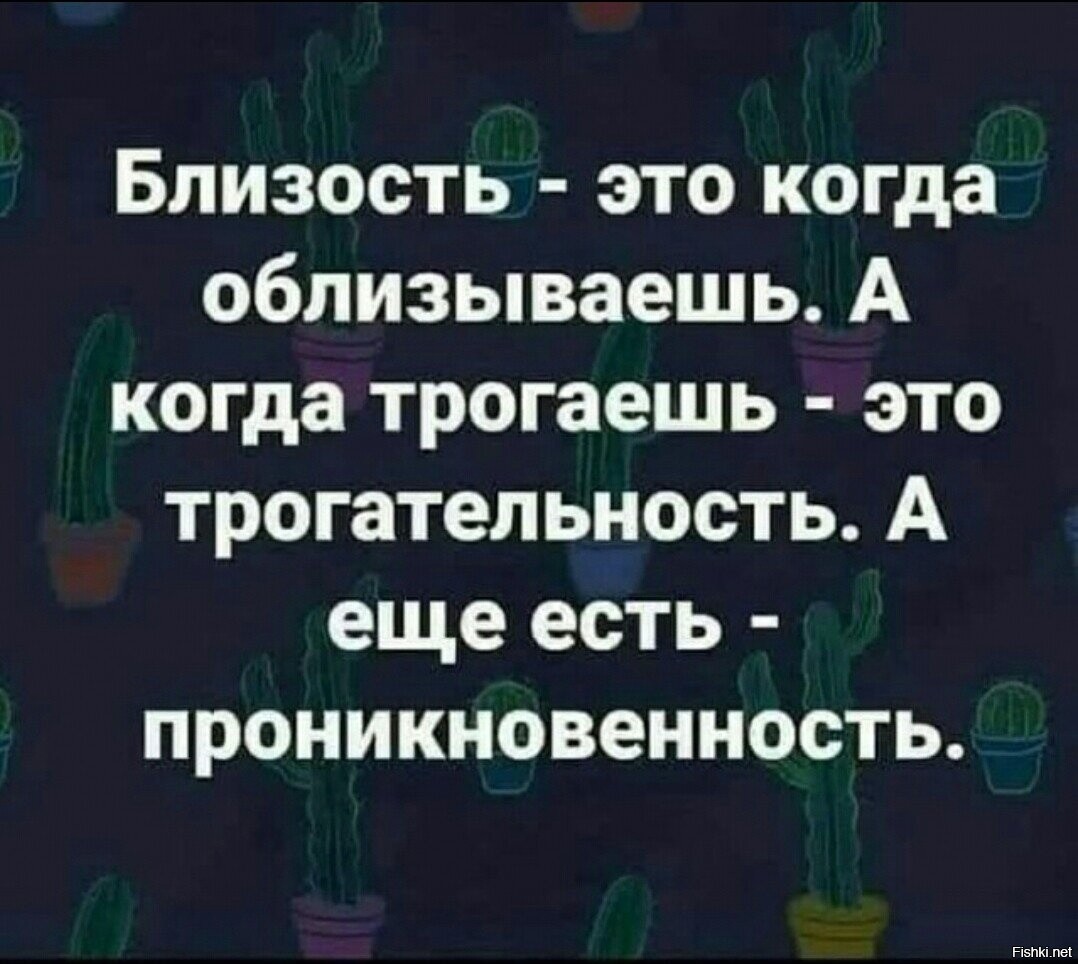 Близость это. Близость это когда облизываешь. Проникновенность. Близость это когда облизываешь а когда трогаешь это трогательность. Близость и проникновенность.