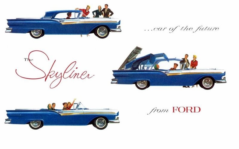 Ford Fairlane 500 Skyliner: первый автомобиль со складной крышей