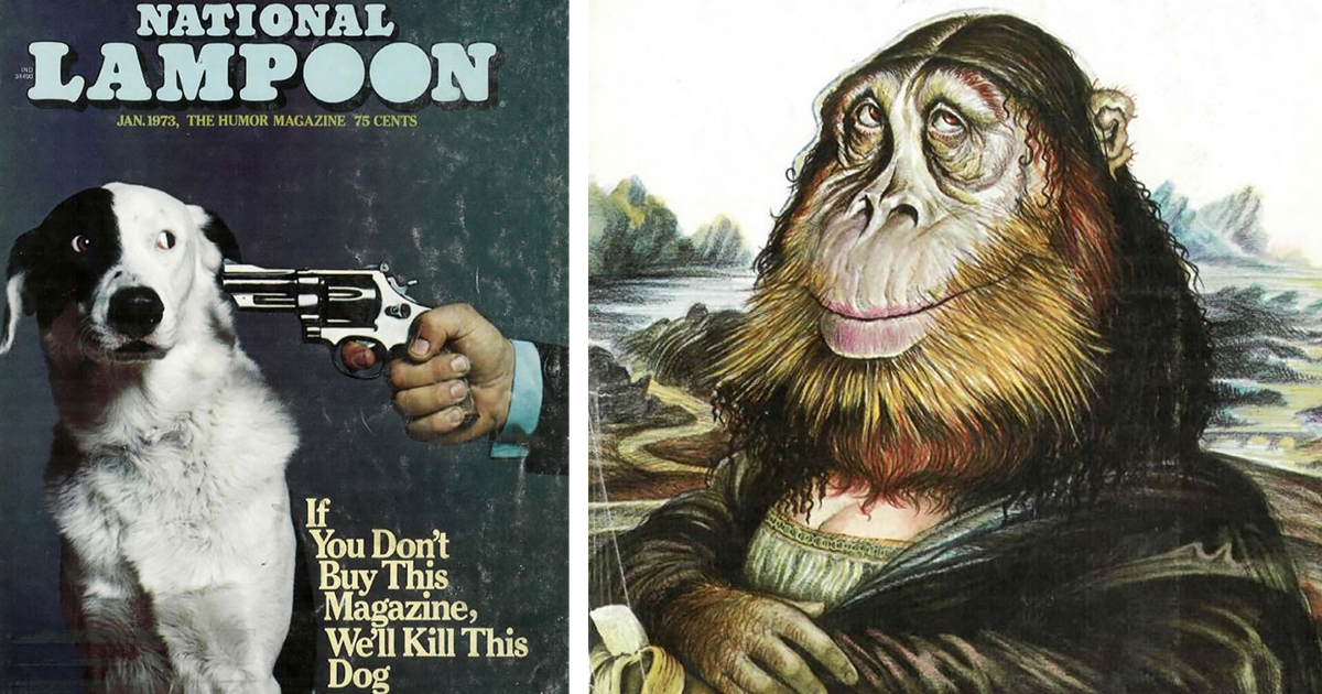 Остроумные обложки журнала National Lampoon 70-х годов