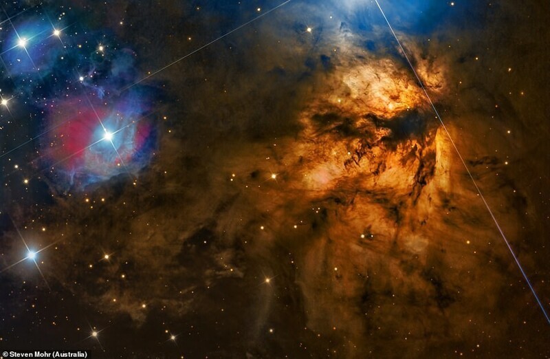 Туманность NGC 2024, известная как туманность Пламя. Стивен Мор, Австралия