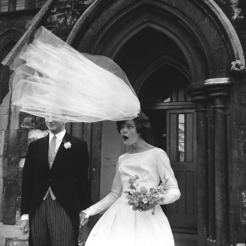 Свадьба в ветреный день  Лондон, 1965 год