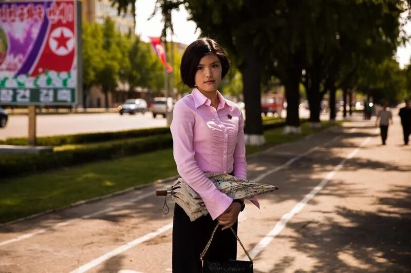 Студентка в Пхеньяне.