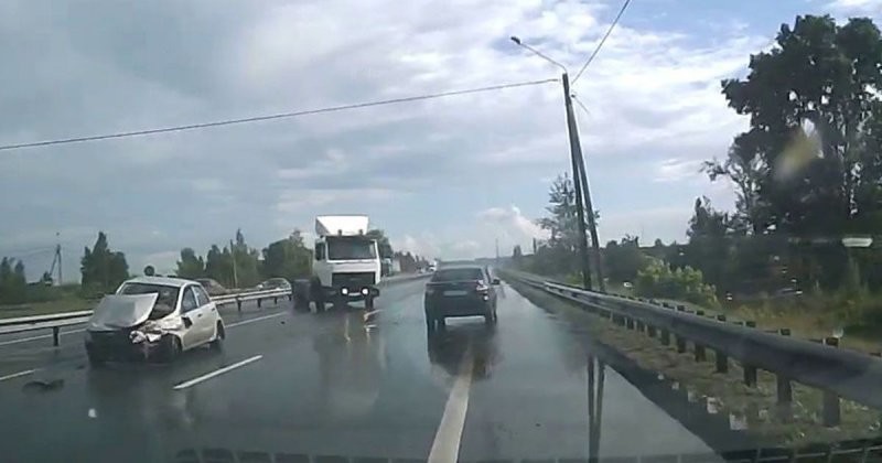 Лихой водитель МАЗа устроил ДТП под Нижним Новгородом 