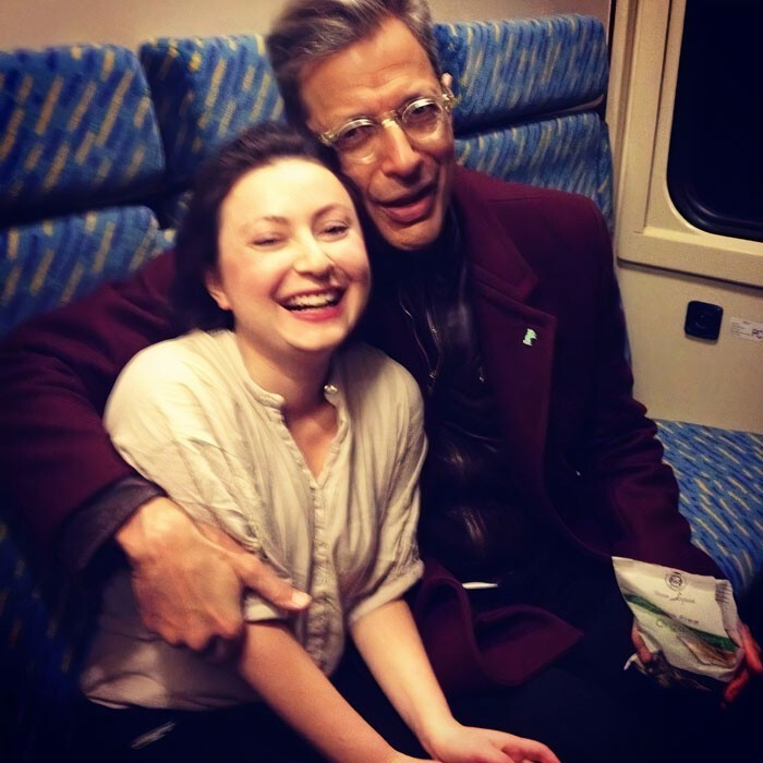 "Сегодня я встретила Джеффа Голдблюма! Мы ехали в одном поезде в Прагу, и даже выпили вместе"