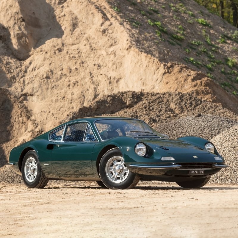 4. Ferrari Dino 206 GT 1968 года продана за £456,500 (47 600 000 руб.)