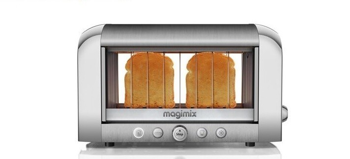 Прозрачный тостер, который позволяет видеть, когда тосты прожарились донужной кондиции