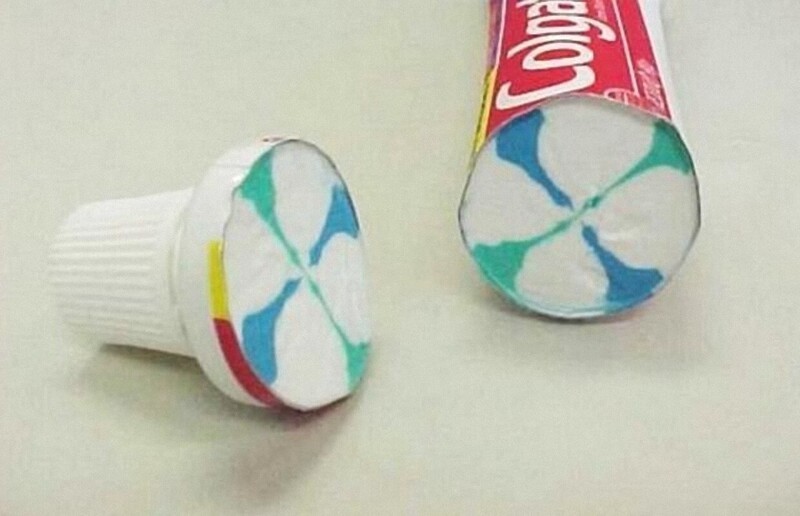 Как получается трехцветная зубная паста