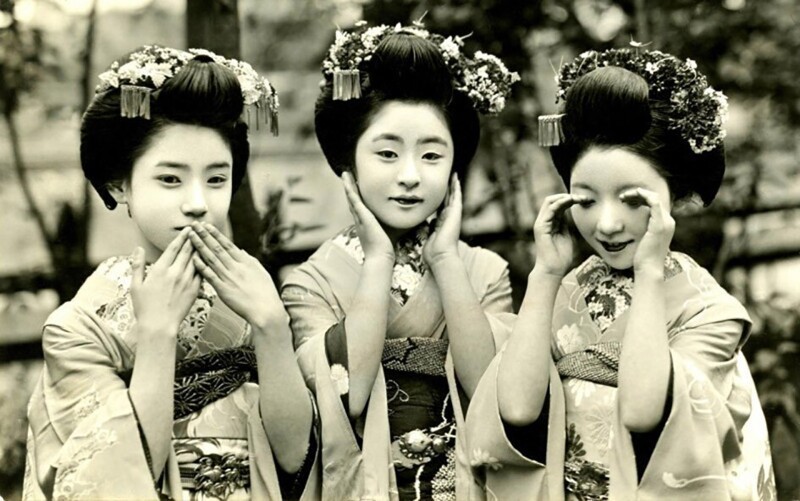 Три гейши Майко, 1928 год