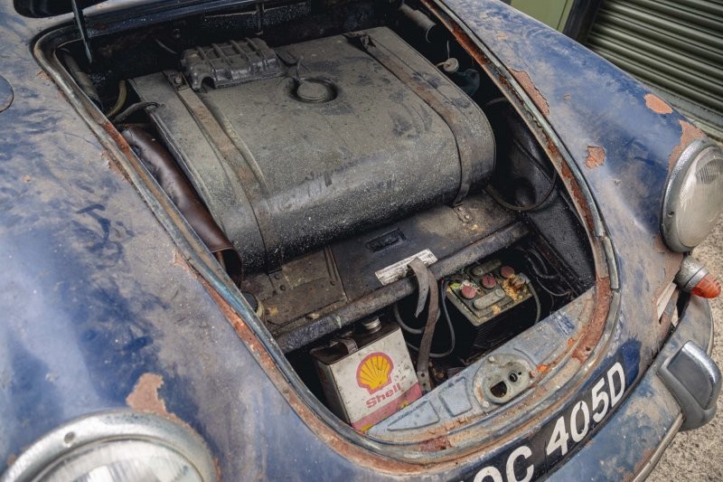 Редкий Porsche 356C пробуждается после 44-летнего сна и отправляется на аукцион