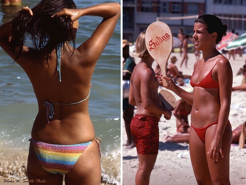 Красивые цветные фотографии пляжной жизни в Рио-де-Жанейро. 1970‑х
