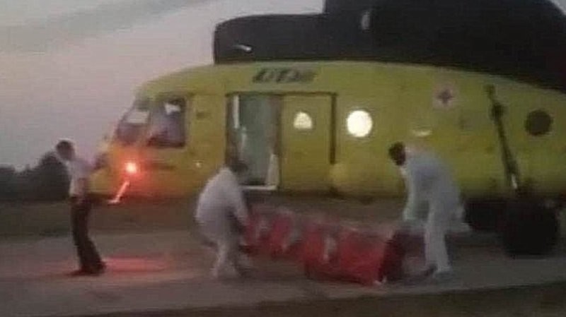 Жители села в ХМАО прогнали санитарный вертолет, прилетевший за пациентом с коронавирусом